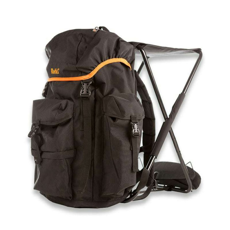 Backpacks & Bags & Versipacks * | Retki Excursion Black Sitpack New Threads