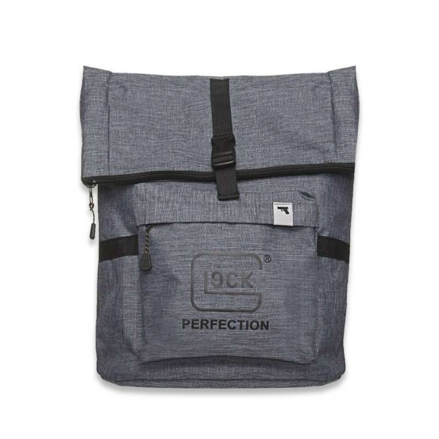 Backpacks & Bags & Versipacks * | Glock Perfection Pursuit Messenger Style Backpack, Grey Fire Sale